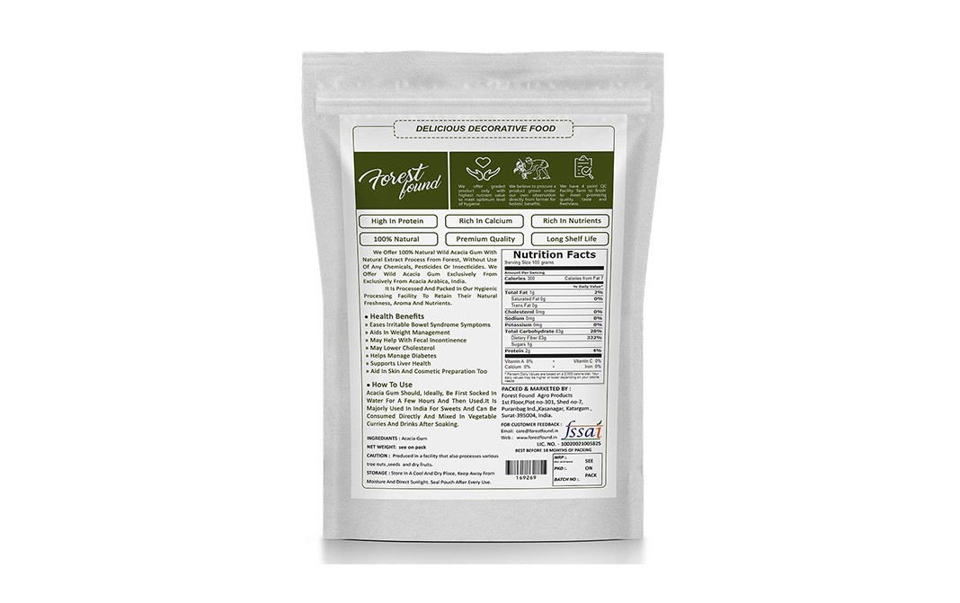 Forest Found Wild Acacia Gum    Pack  250 grams